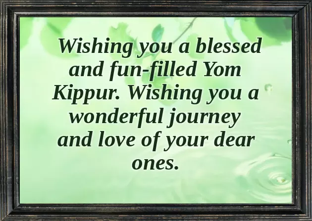Yom Kippur Wishes