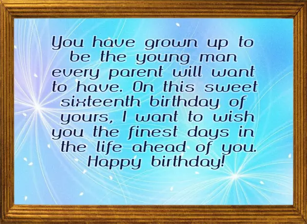 Wishing My Son A Happy 16Th Birthday