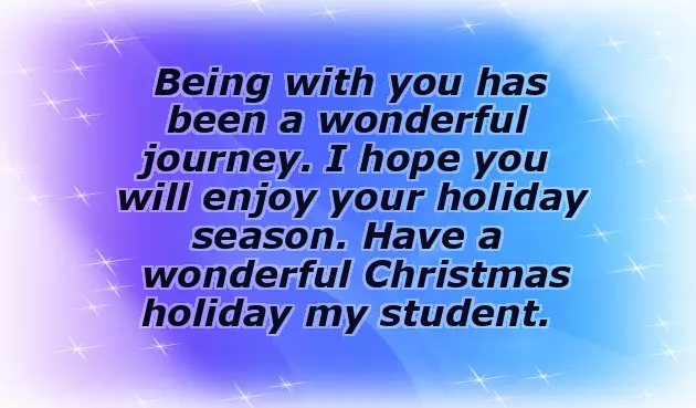 Christmas Wishes For Students