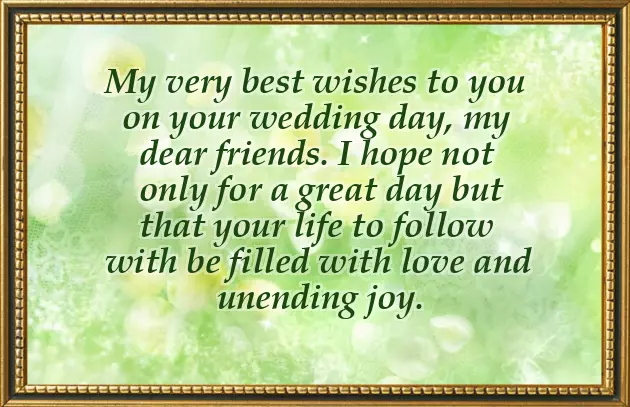 Congratulations Before Wedding