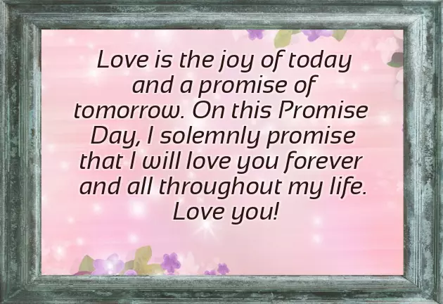 Happy Promise Day Love