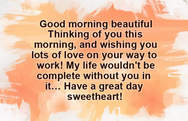 Good Morning Message To My Love Of My Life