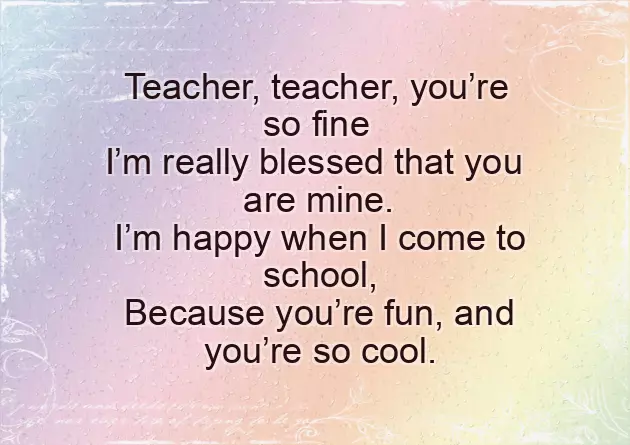 Short Thank You Poems For Teachers From Students Short Thank You Poems For Teachers From Students