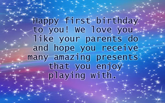 Birthday Wishes For A One Year Baby Girl