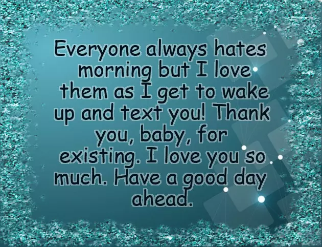 Romantic Love Morning Message