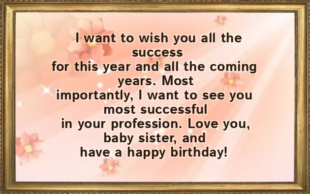 Birthday Special Wishes For Sister