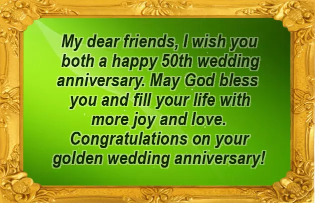 Golden Jubilee Anniversary Wishes