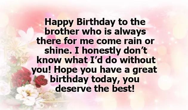 Happy Bday Bro Wishes