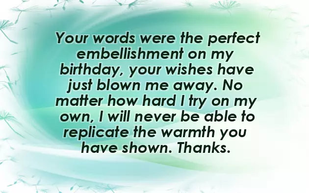 Saying Thank You For Birthday Wishes