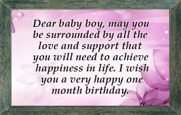 One Month Old Baby Wishes One Month Old Baby Wishes