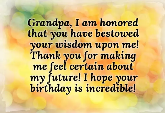 Happy Birthday Wishes Grandfather