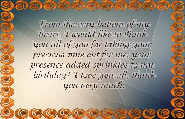 Thanks You Note For Birthday Wishes