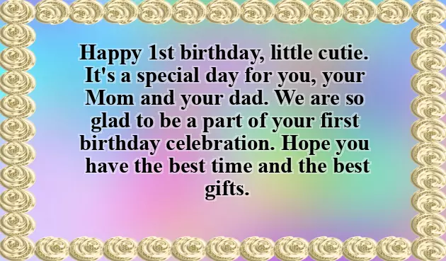 First Year Baby Birthday Wishes First Year Baby Birthday Wishes