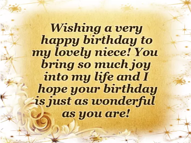 Happy Birthday To A Sweet Niece