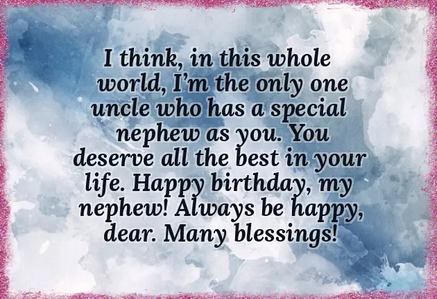 Happy Birthday Blessings To My Nephew