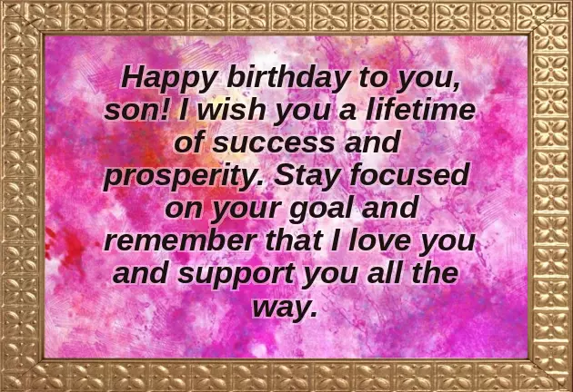 Birthday Wishes For Son 17Th Birthday