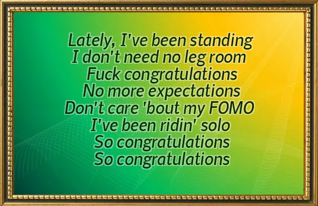 So Congratulations So Congratulations