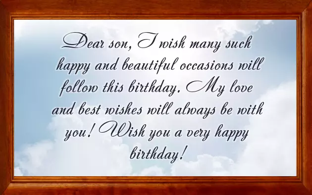 Birthday Wish To Son From Mom