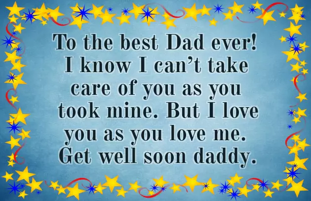 Get Well Soon Message For Dad