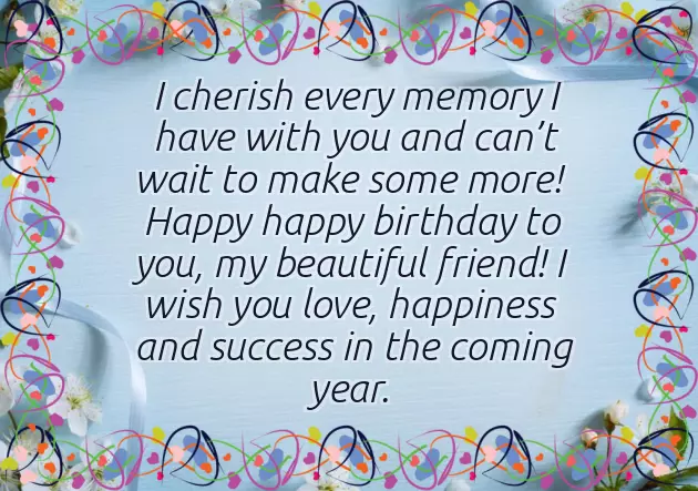 Birthday Greetings For My Girl Best Friend