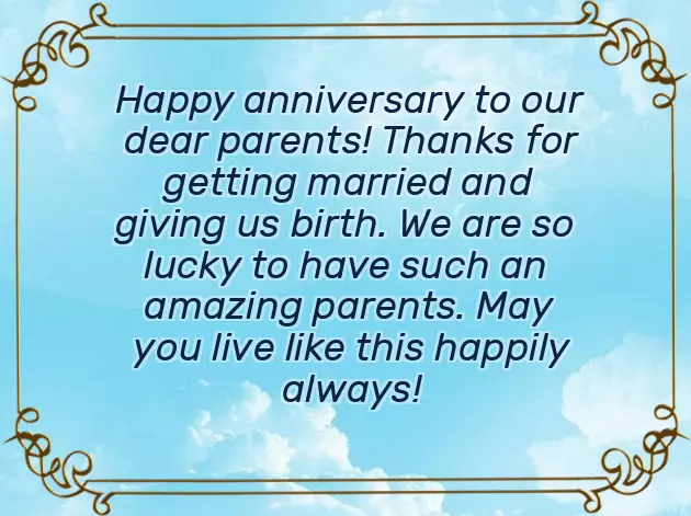 Wishes Of Anniversary For Mom And Dad