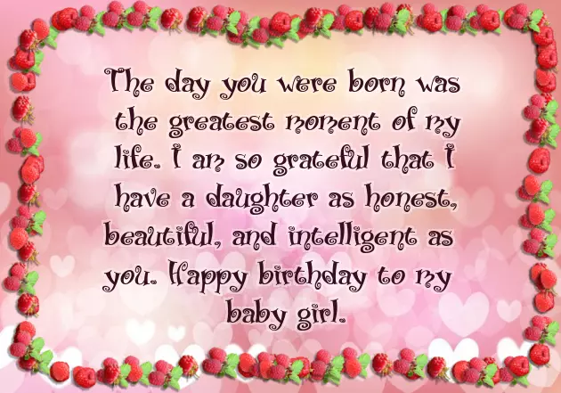 Happy Birthday Message For Daughter