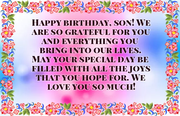 Son Mom Birthday Wishes