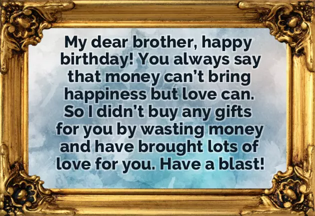 Birthday Wishes For Brother From Sister Quotes