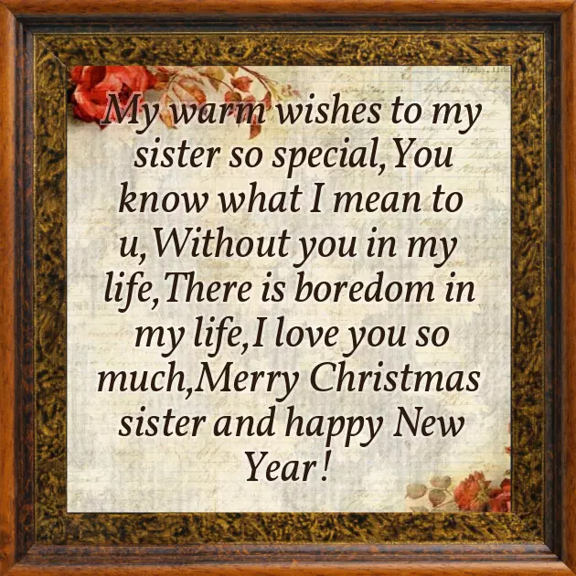 Merry Christmas Sister Quotes