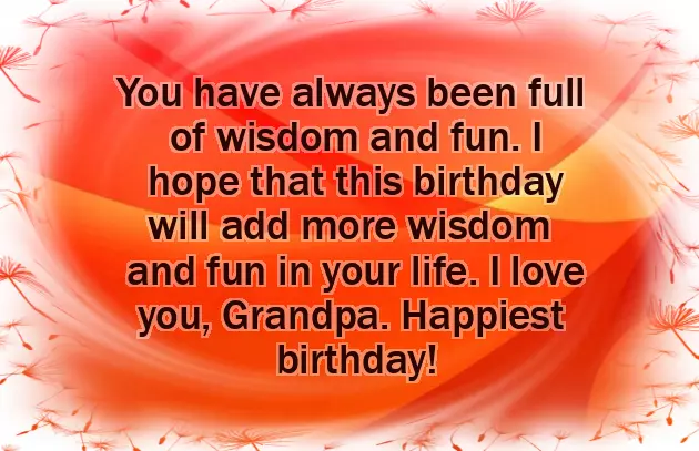 Happy Birthday To The Best Grandpa