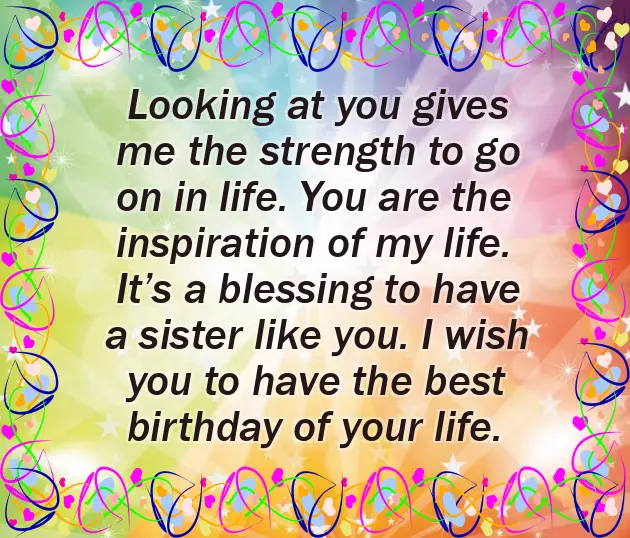 To My Sister On Her Birthday To My Sister On Her Birthday