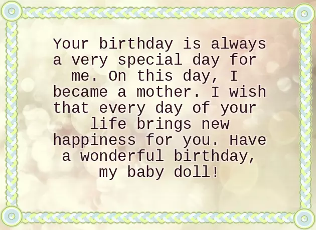 Birthday Wording For Daughter