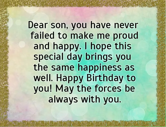 Son Special Birthday Wishes
