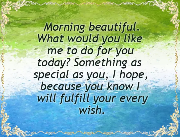 Most Beautiful Good Morning Message For Her