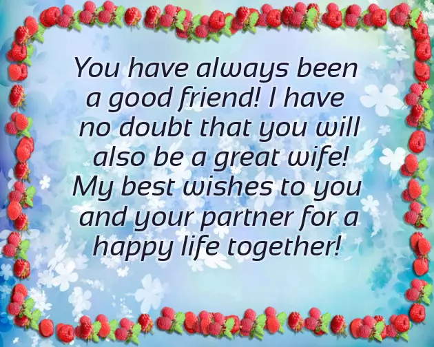 Wedding Wishes To My Friends Daughter