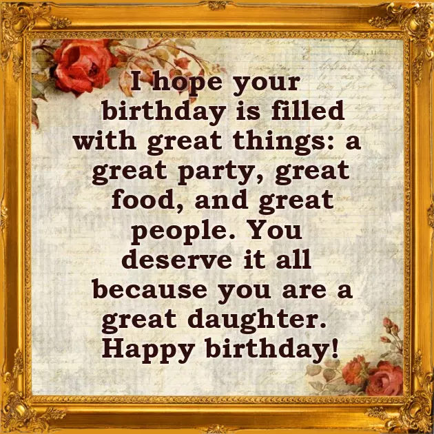 Happy Birthday My Dear Daughter