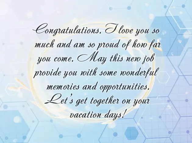 Congratulations On Selection For Job