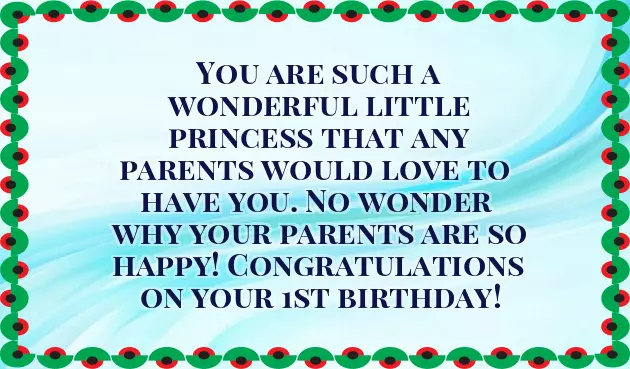 Happy First Birthday My Baby Girl