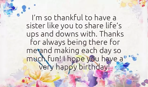 Happy Birthday Wishes Elder Sister