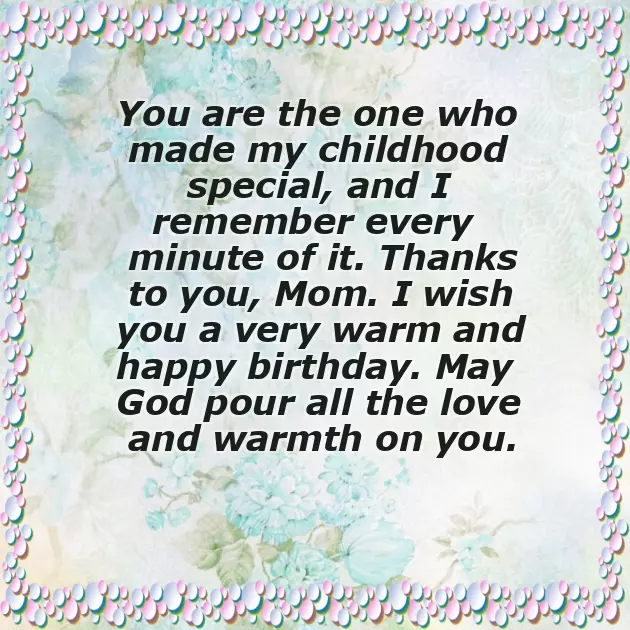 Happy Birthday To My Dearest Mom