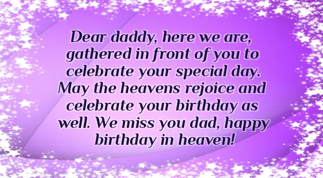 Happy Birthday To Our Dad In Heaven