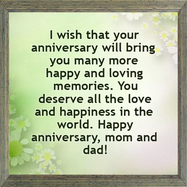 Mum And Dad Anniversary Message
