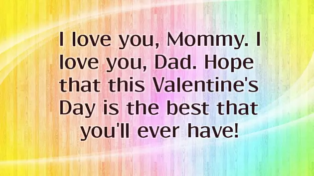 Valentine Wishes For Mom And Dad