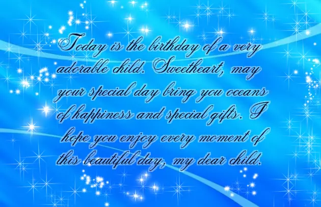 Wishing Birthday To Kid