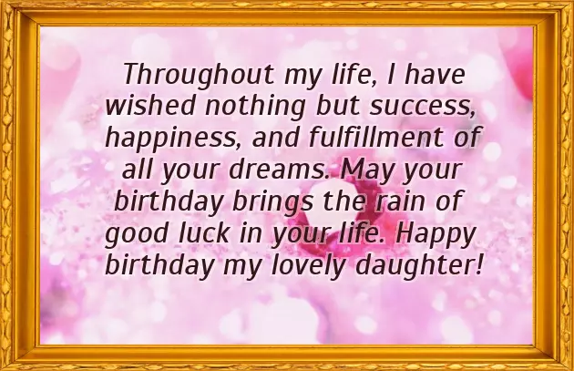 Wishes Of Daughter Birthday