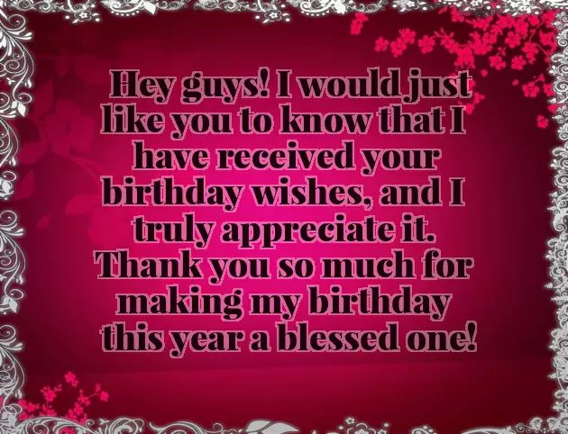 Thanks Note To Friends For Birthday Wishes Thanks Note To Friends For Birthday Wishes