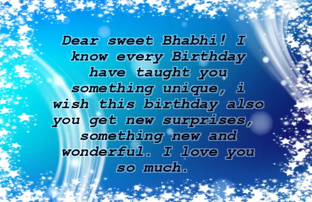 Happy Birthday My Bhabhi