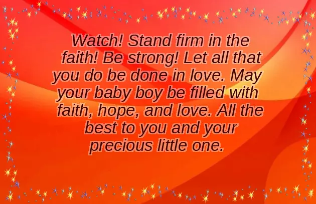 Congratulations For Being Blessed With A Baby Boy