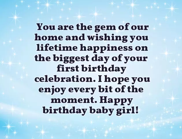 Happy 1St Birthday Baby Girl Quotes