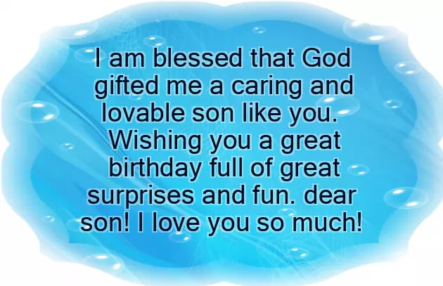 Son Birthday Wishes From Parents